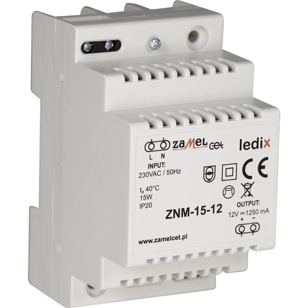 Zamel Zamel Ledix LDX10000020 zasilacz 15W biały