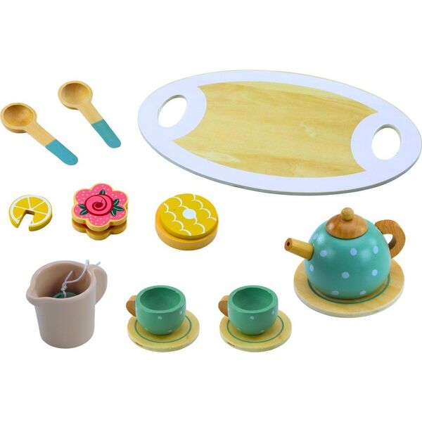 LeanToys Zestaw Do Herbaty Kawy Dla Dzieci Drewniany LEAN Toys