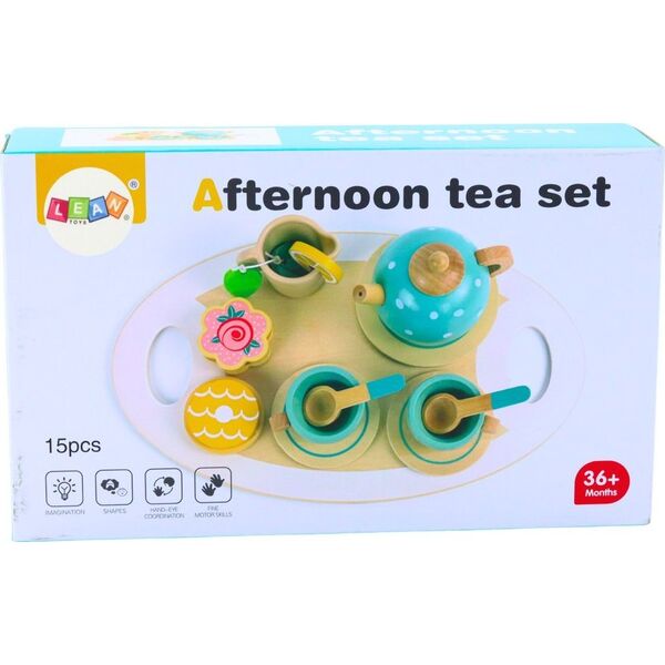 LeanToys Zestaw Do Herbaty Kawy Dla Dzieci Drewniany LEAN Toys