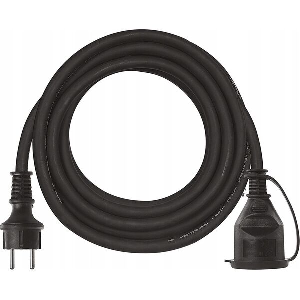 Emos Przedłużacz Emos P01705 1 gniazdo 5m 3 1,5mm guma / neopren