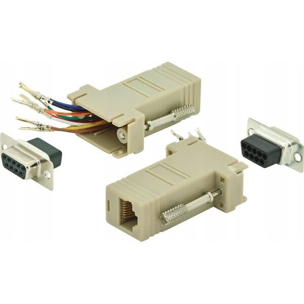 Digitus DIGITUS RS 232 Adapter, DB9,   RJ45, Modular DB9 F,  RJ45 F 14265658 4016032325093