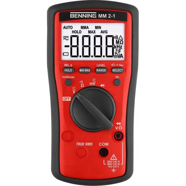 Benning Miernik uniwersalny BENNING MM 2-1, cyfrowy z akcesoriami