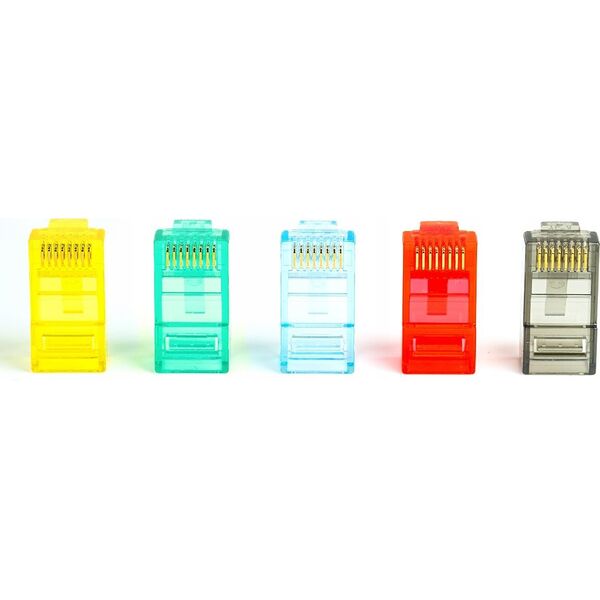 NetRack Wty k RJ45 UTP kat. 6, linka, Netrack, kolor MIX (100 szt)