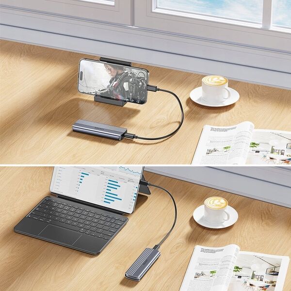 Kieszeń Unitek Unitek Obudowa dysku M.2 PCIe NVMe, USB-C 10Gbps, aluminium