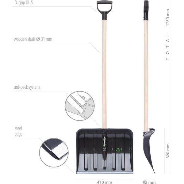 Prosperplast Łopata do śniegu ILT41-S411 41 cm