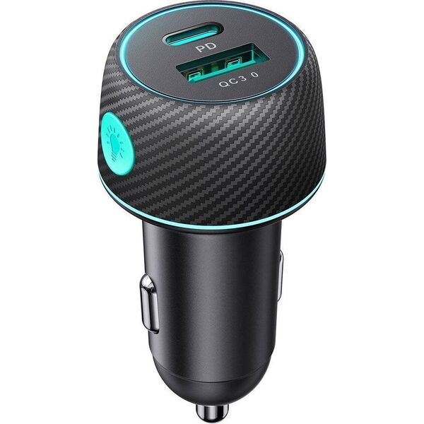 Ładowarka Joyroom Ładowarka samochodowa Joyroom JR-CCN01 USB-C + USB-A 60W czarna