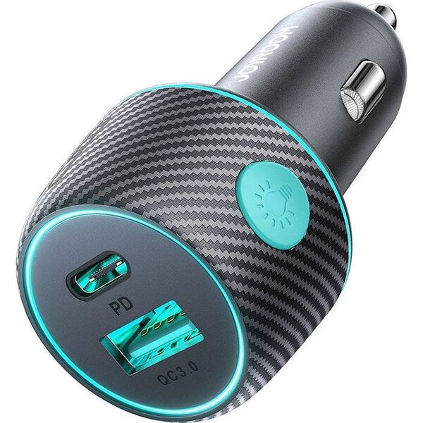 Ładowarka Joyroom Ładowarka samochodowa Joyroom JR-CCN01 USB-C + USB-A 60W czarna