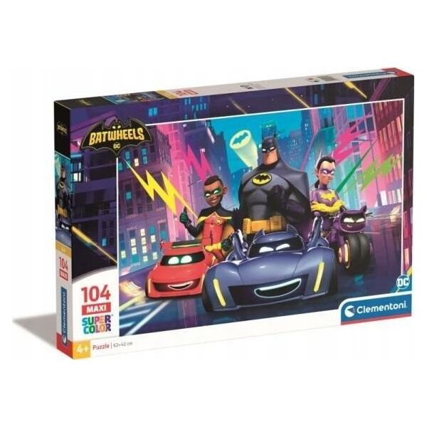 Clementoni Puzzle 104 elementy Maxi Batwheels