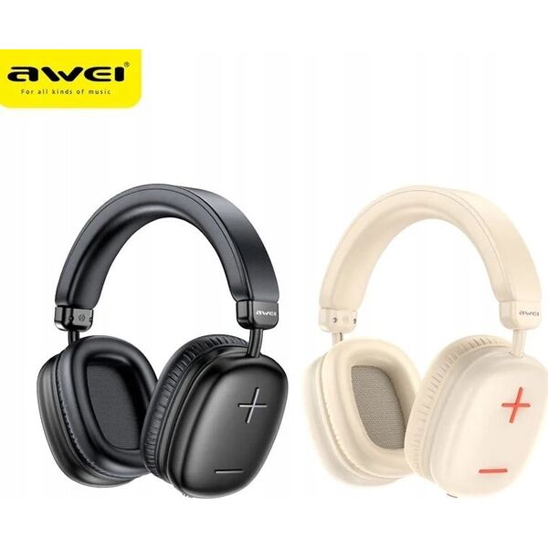 Słuchawki Awei AWEI AT6 Bluetooth On-Ear Headphones Beige/Off-White