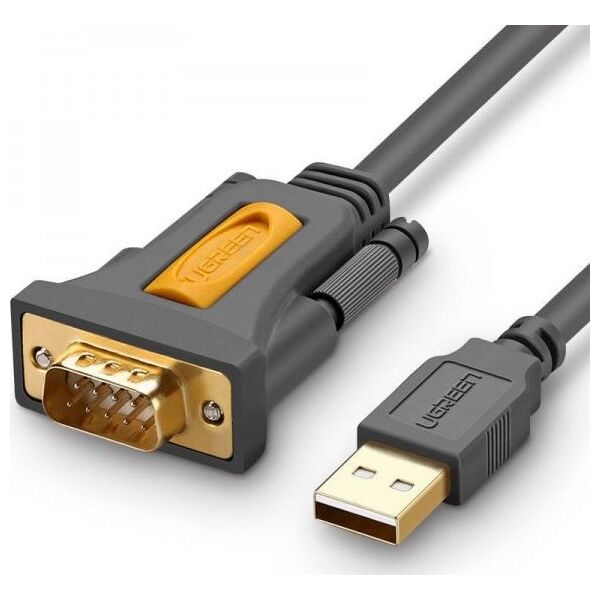 Kabel USB Ugreen USB-A - RS-232 1.5 m Szary (UGR333)