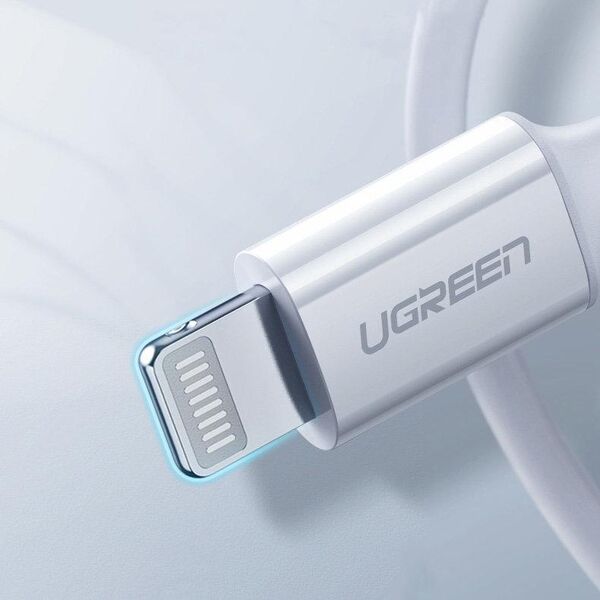 Kabel USB Ugreen USB-C - Lightning 1.5 m Biały (6957303867486)