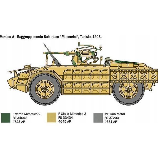 Italeri Model plastikowy AS 42 Sahariana 1/35