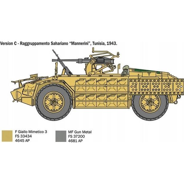 Italeri Model plastikowy AS 42 Sahariana 1/35