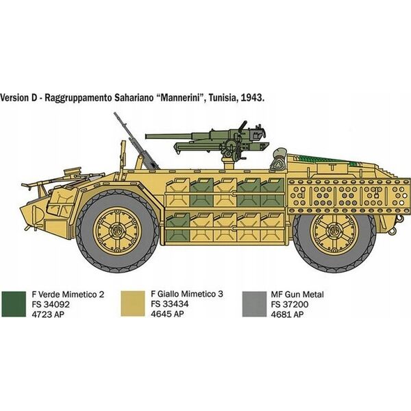 Italeri Model plastikowy AS 42 Sahariana 1/35