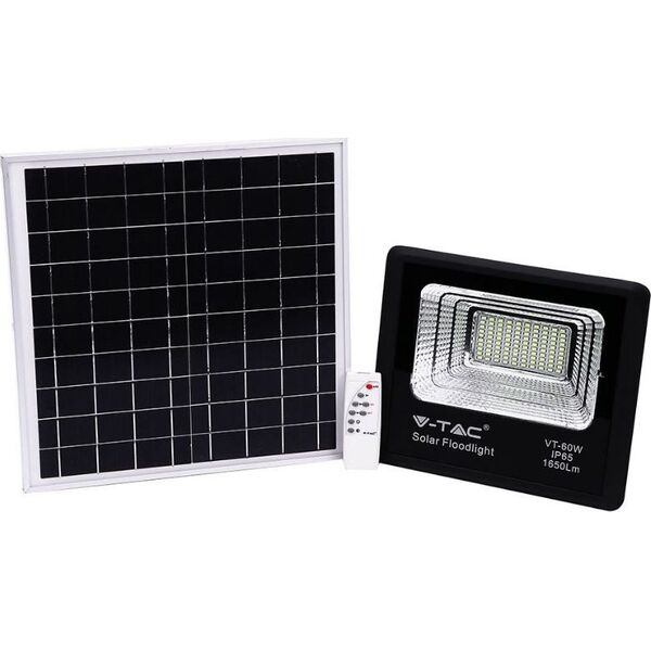 Naświetlacz V-TAC Projektor LED Solarny VT-60W 20W 4000K 1650lm IP65 8575