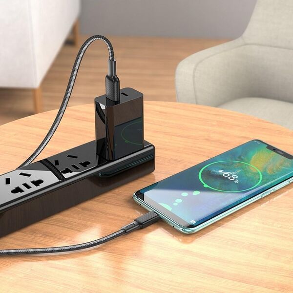 Kabel USB Partner Tele.com USB-A - USB-C Czarny (HOCOACC21)