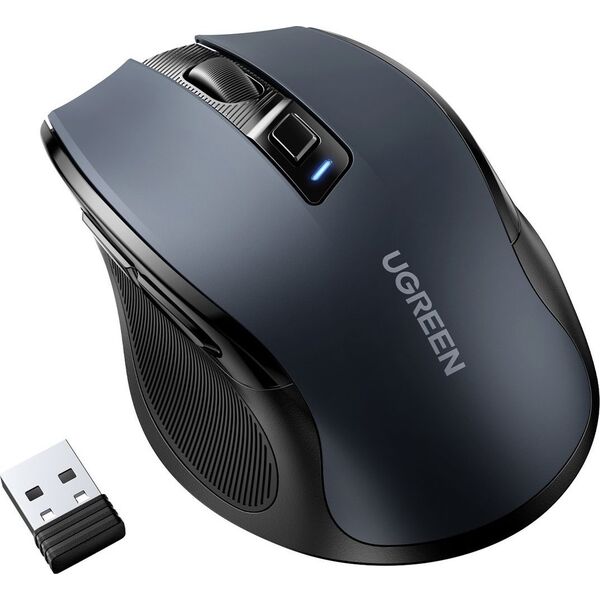 Mysz Ugreen Optyczna mysz myszka bezprzewodowa USB 2.4GHz / Bluetooth 5.0 4000 DPI czarny Optyczna mysz myszka bezprzewodowa USB 2.4GHz / Bluetooth 5.0 4000 DPI czarny