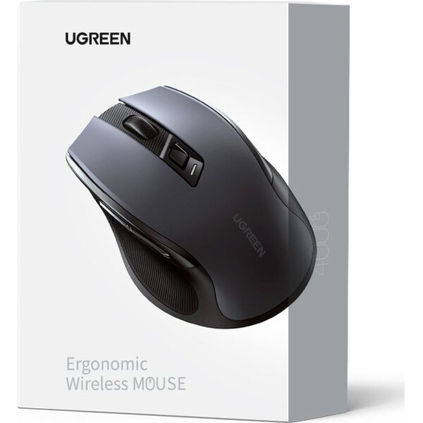 Mysz Ugreen Optyczna mysz myszka bezprzewodowa USB 2.4GHz / Bluetooth 5.0 4000 DPI czarny Optyczna mysz myszka bezprzewodowa USB 2.4GHz / Bluetooth 5.0 4000 DPI czarny