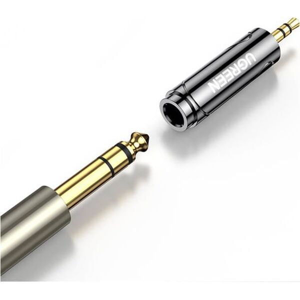 Adapter AV Ugreen Jack 3.5mm - Jack 6.3mm szary (60711)