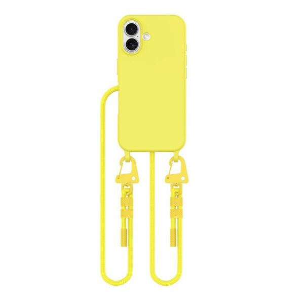 Case IPHONE 16 Tech-Protect Magnecklace MagSafe Canary yellow 5906302375912