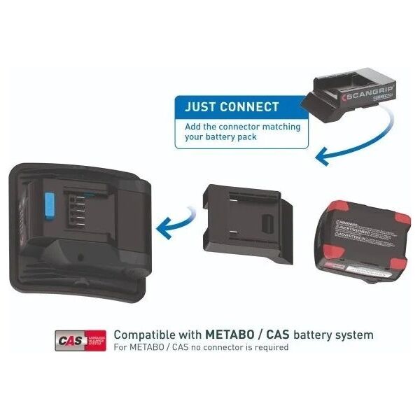 Φακός Scangrip Akumuliatorinio prožektoriaus NOVA 2 CONNECT 2000 lm σώμα, Scangrip 13419894 5708997006719