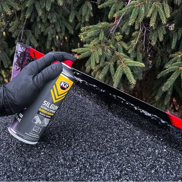 K2 K2 RUBBER COATING SPRAY SILGUM μαύρο 400 ML 14048001 5906534021205