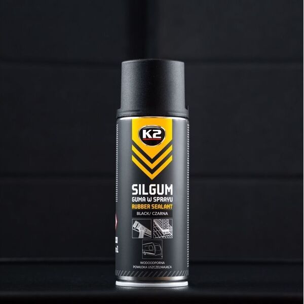 K2 K2 RUBBER COATING SPRAY SILGUM μαύρο 400 ML 14048001 5906534021205