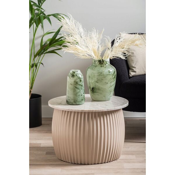 Leitmotiv Stolik kawowy okrągły LUSCIOUS, marmurowy blat, Ø 52 cm
