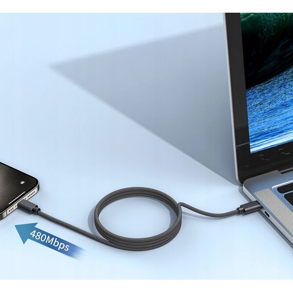 Choetech Kabel Choetech XCC-1052 100W USB-C magnetyczny 1,2m - czarny 14397135 6932112107282
