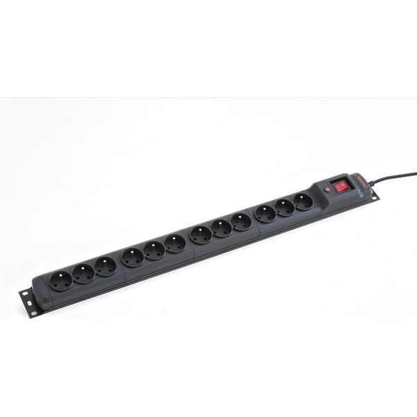 LISTWA ZASILAJĄCA RACK 19" ARMAC MULTI M12 5M 12X 230V PL MONTAŻ PIONOWY CZARNA