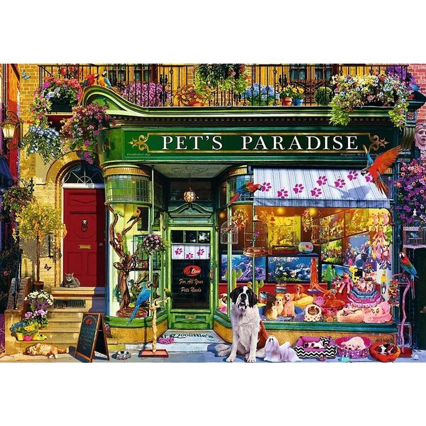 Trefl Puzzle 1000 elementów Premium Plus Raj dla zwierząt