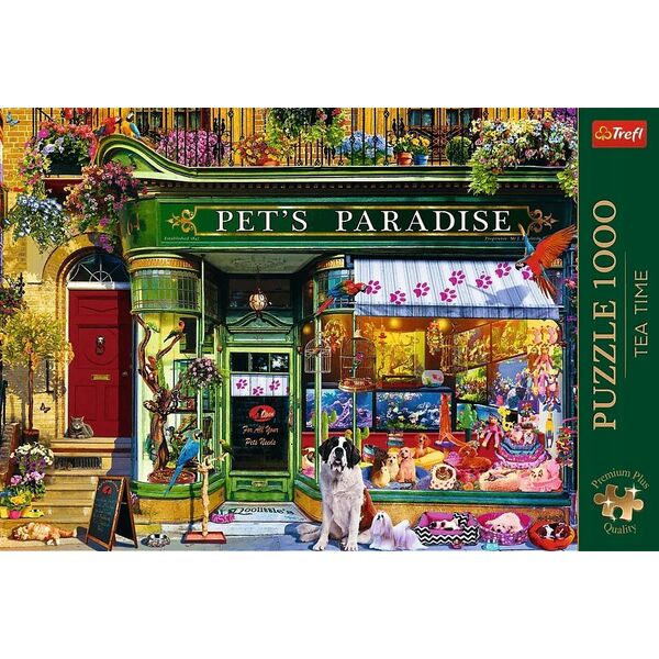 Trefl Puzzle 1000 elementów Premium Plus Raj dla zwierząt