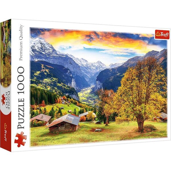 Trefl PUZZLE 1000EL TREFL MALOWNICZA WIOSKA ALPY PUD6