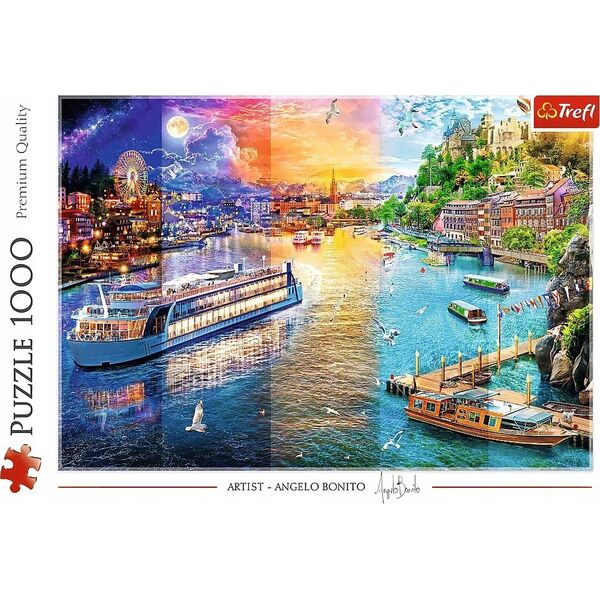 Trefl PUZZLE 1000EL TREFL REJS PO EUROPIE PUD6
