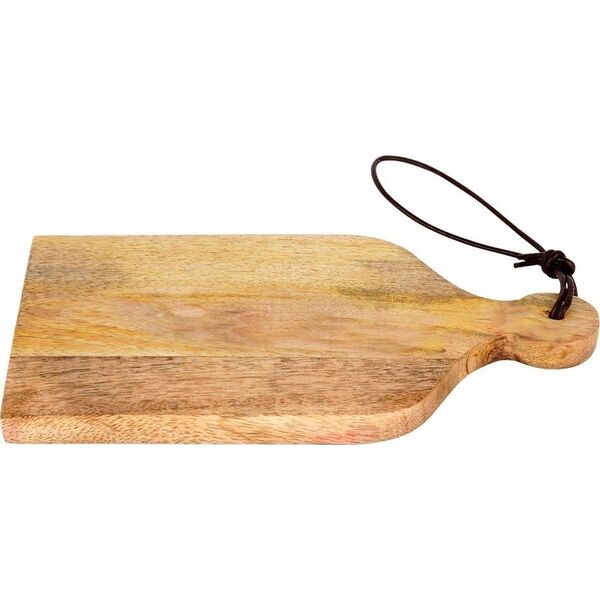 Deska do krojenia Home Styling Collection Deska do krojenia z drewna mango, z uchwytem, 10 x 19,5 x 1,3 cm