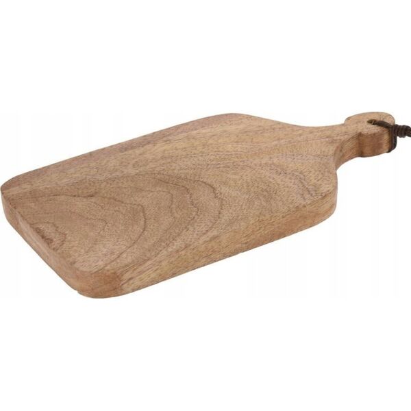Deska do krojenia Home Styling Collection Deska do krojenia z drewna mango, z uchwytem, 10 x 19,5 x 1,3 cm