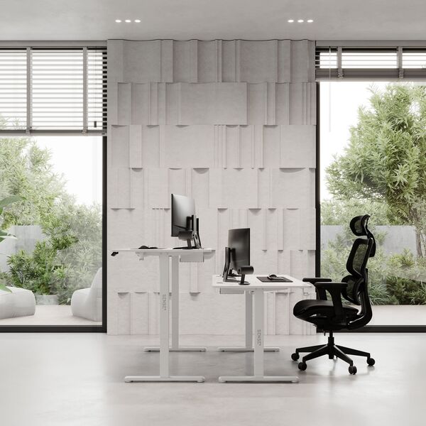 Biurko SENSE7 elektryczne Nojo 140x70 cm White