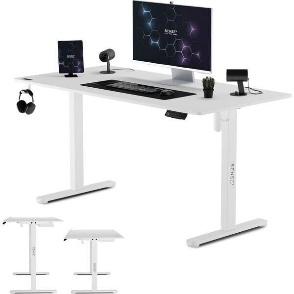Biurko SENSE7 elektryczne Nojo 140x70 cm White