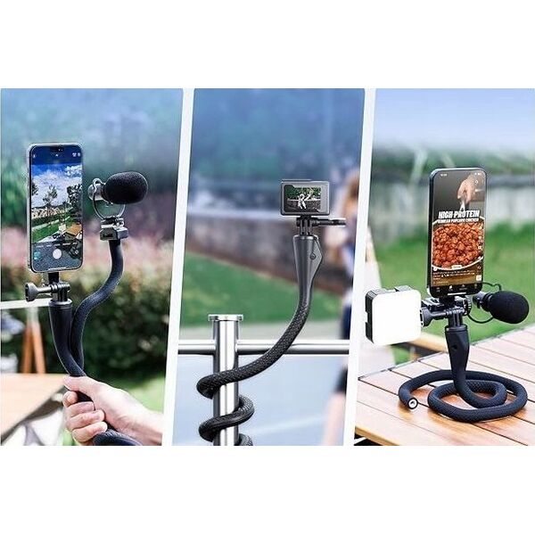 Giętki Elastyczny Statyw Monopod Ramię Uchwyt Magnes Magsafe Na Telefon I System Gopro / Tp-ft3