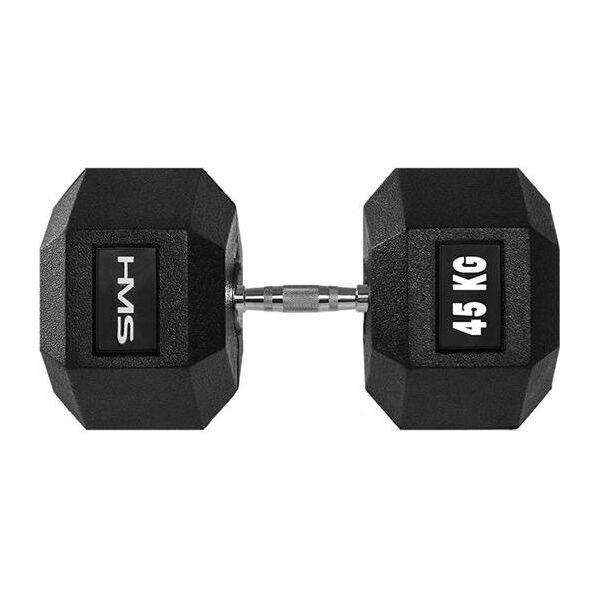HMS hantel Hex Pro gumowany 1 x 45 kg