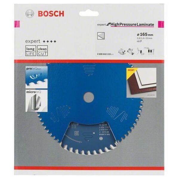 Bosch Tarcza do pił tarczowych do laminatów wysokociśnieniowych 165mm (2.608.644.133)
