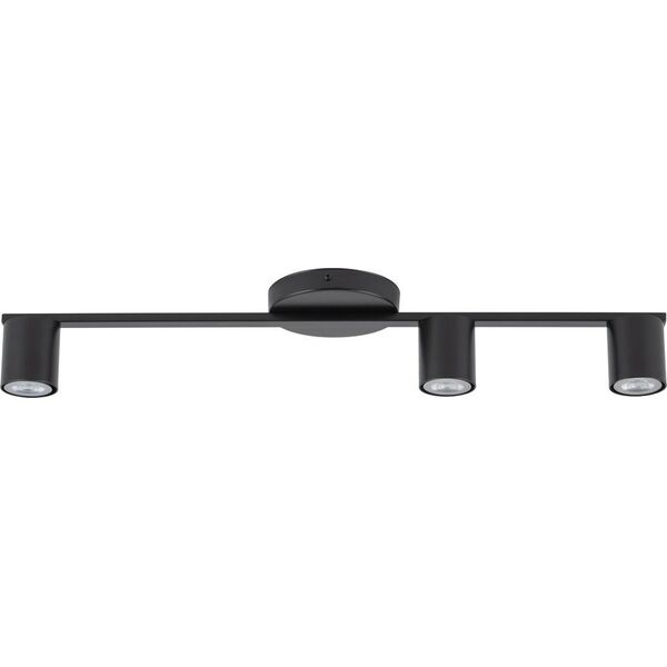 Lampa sufitowa Sigma Nowoczesne tuby do przedpokoju Sky czarna lampa metalowa