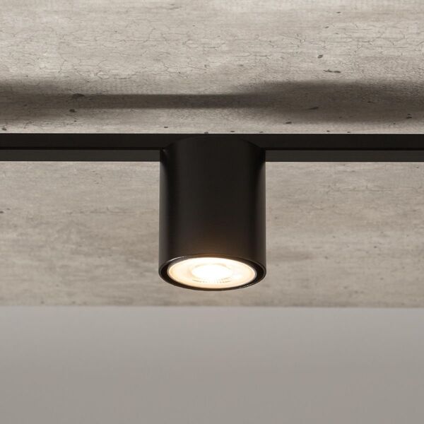 Lampa sufitowa Sigma Nowoczesne tuby do przedpokoju Sky czarna lampa metalowa