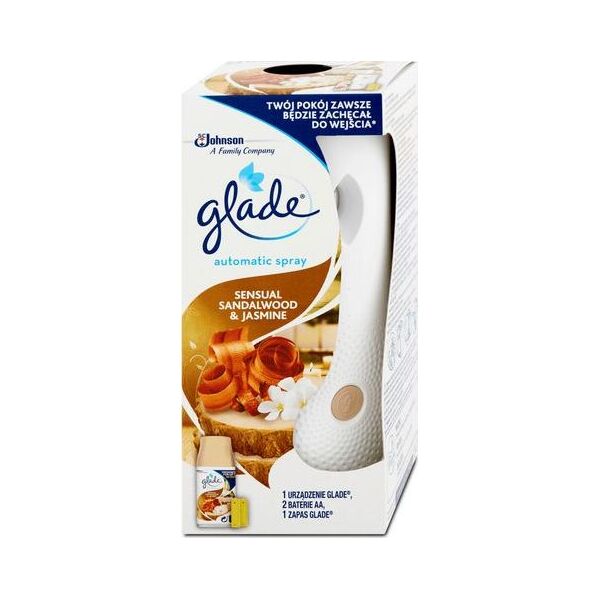 Glade Odświeżacz powietrza glade automatic spray drzewo sandałowe i jaśmin urządzenie+wkład 269ml