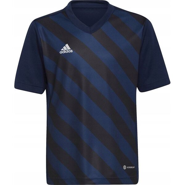 Adidas Koszulka dla dzieci adidas Entrada 22 Graphic Jersey granatowo-czarna HF0122 116cm