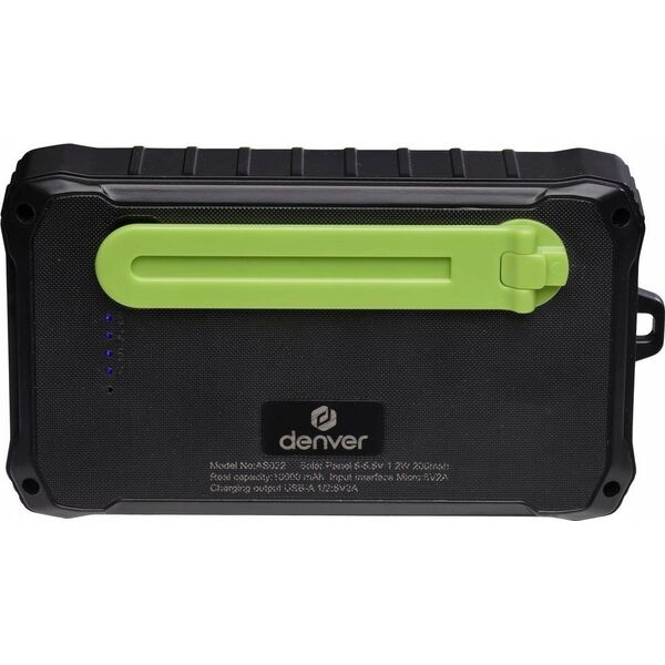 Powerbank solarny Denver PSO-10012 10000mAh z dynamem na korbkę