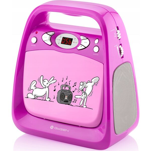 GOGEN BOOMBOX BOBKARAOKEP RÓŻ KRÓLIKI 8590393405404
