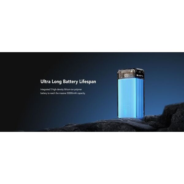 Powerbank Veger VEGER powerbank 50 000 mAh PD QC3.0 5A 22,5W Tank Lite (W5001) czarny