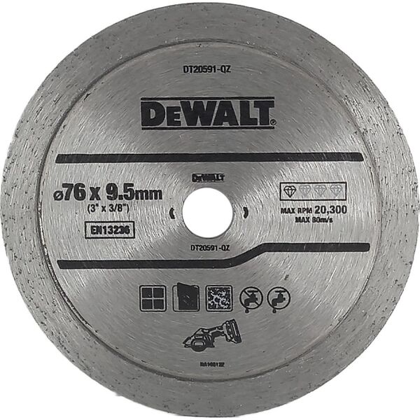 Dewalt tarcza diamentowa 76x9.5