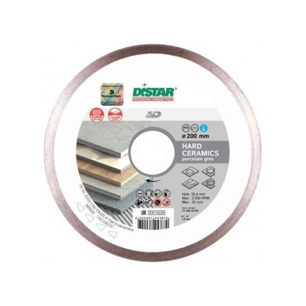Di-Star TARCZA DIAMENTOWA DISTAR 125 x 1,4 x 10 x 22,23 Hard ceramics